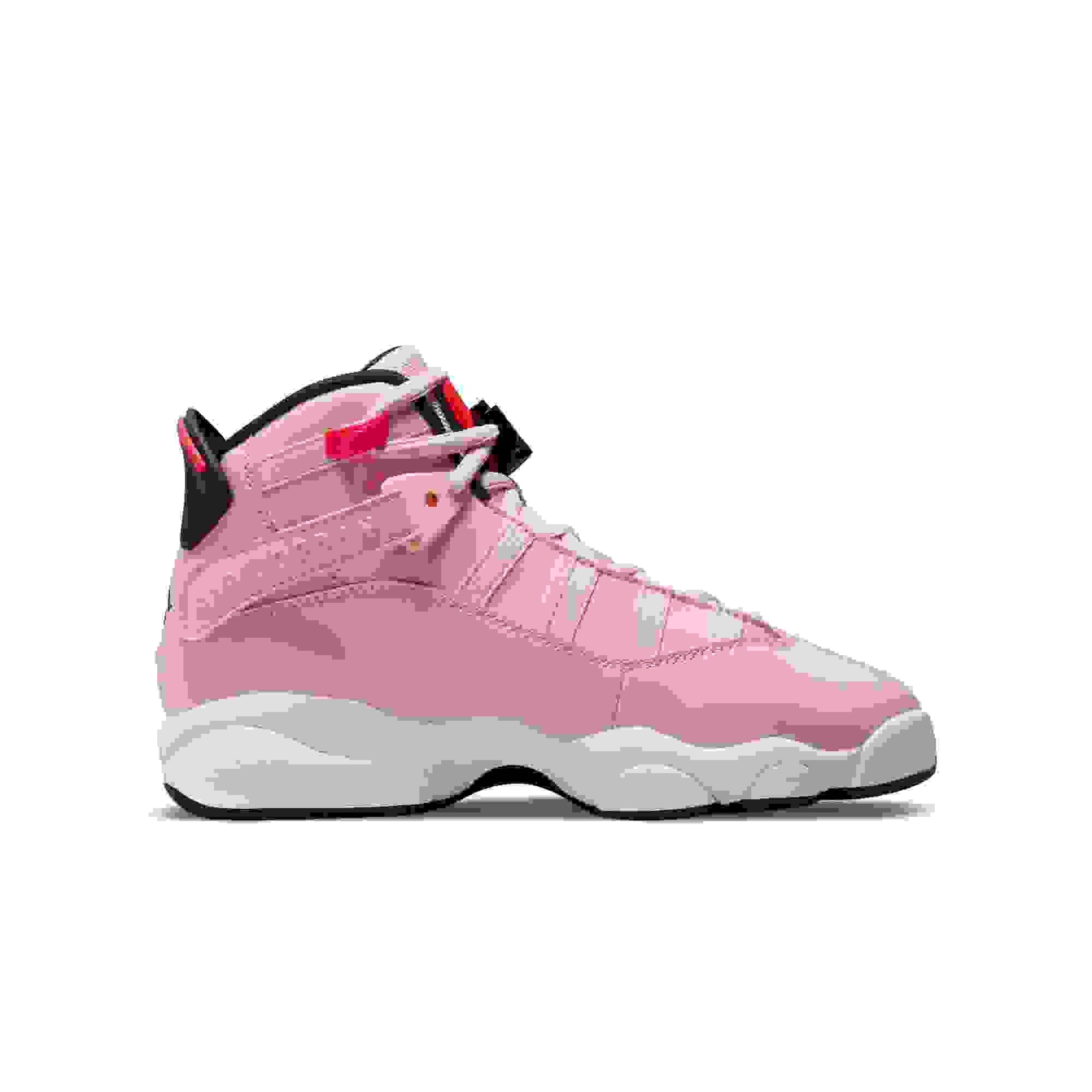 Jordan 6 Rings Grade School Girls' "Atmosphere/Infrared 23/Black/White" Shoe